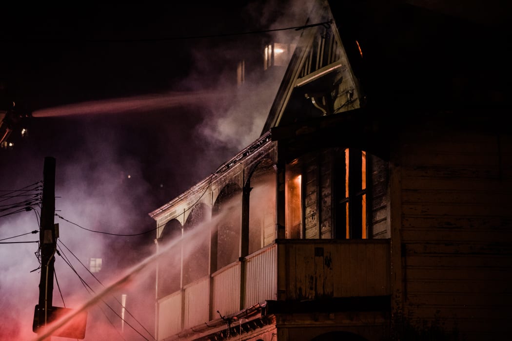 Abel Smith Street fire, Wellington.