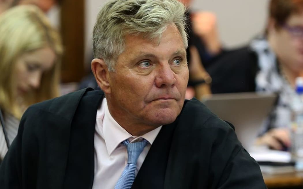 Mark Lundy's lawyer Ross Burns, pictured in court on Monday 9 February.