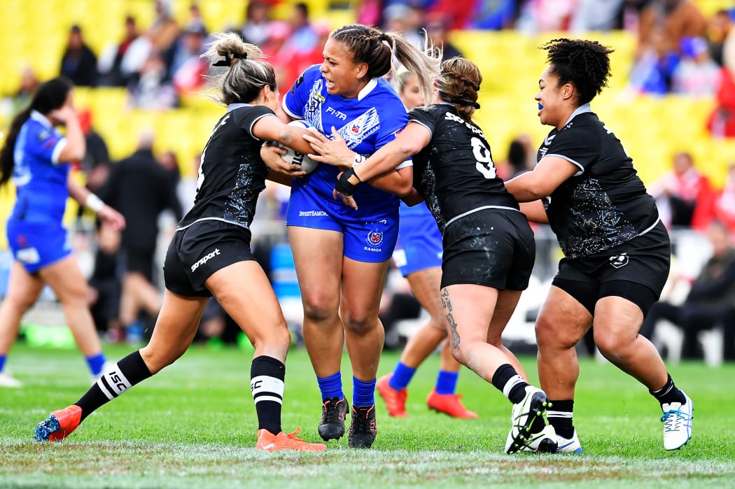 Kiwi Ferns v Fetu Samoa, Mt Smart, New Zealand. 22 June 2019. © Copyright Image: Marc Shannon / www.photosport.nz.