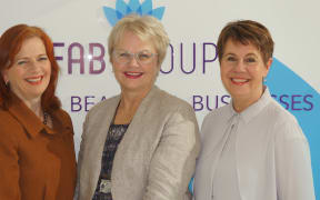 FAB Group's leadership team from left to right; Franceska Banga (chair),  Jackie Smith (founder), Glenice Riley (chief executive)