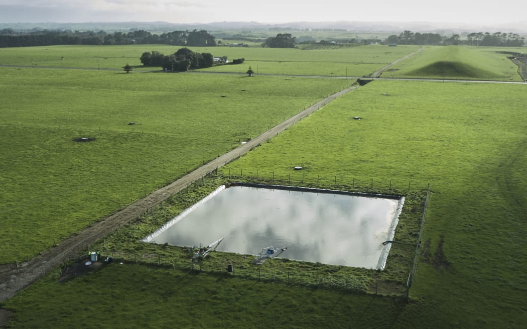 Effluent in the Kavanagh Farm's EcoPond has an iron sulphate added to it which inhibits the creation of methane.