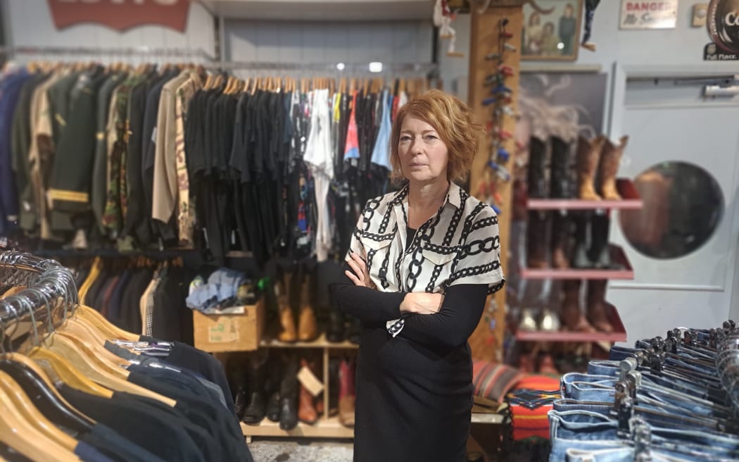 Allison Rothville owns Vixen Vintage on K road, and has been calling for public toilets on the street since the previous ones were removed in 2020.