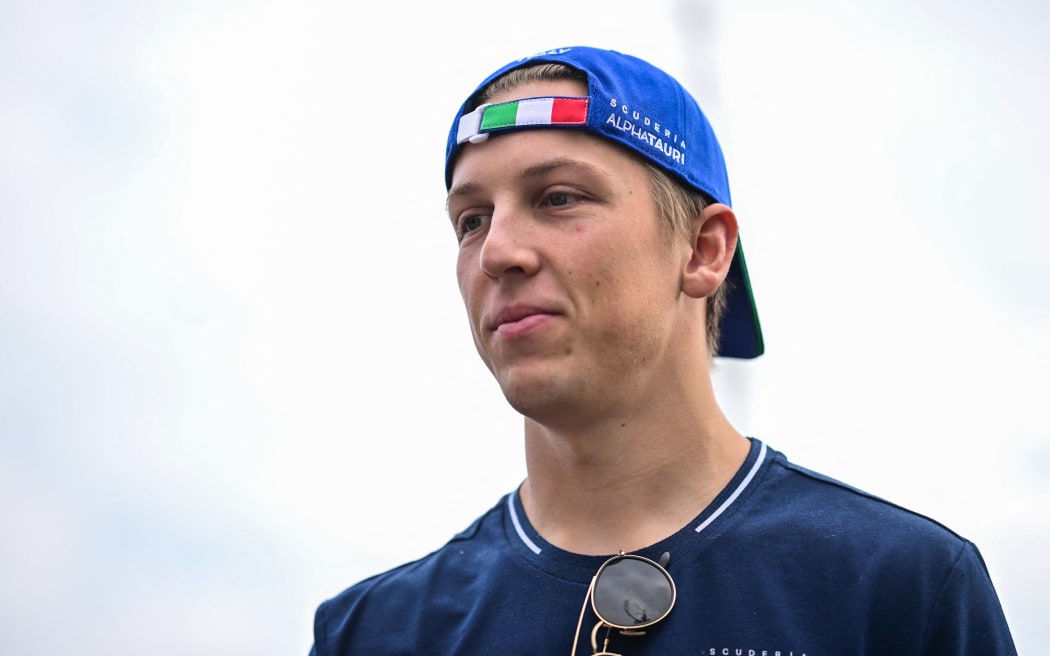 Alpha Tauri's New Zealander reserve driver Liam Lawson looks on as he arrives prior to the third practice session, ahead of the Italian Formula One Grand Prix at Autodromo Nazionale Monza circuit, in Monza on September 2, 2023. (Photo by Ben Stansall / AFP)