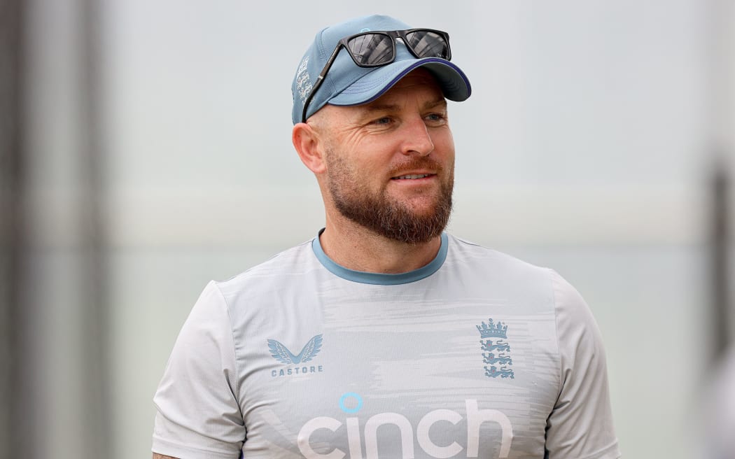 England Test Coach Brendon McCullum.