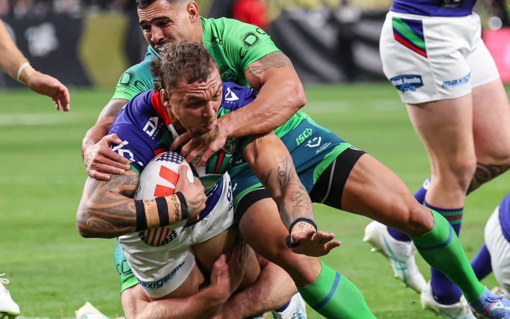 James Fisher-Harris of the Warriors against Raiders.