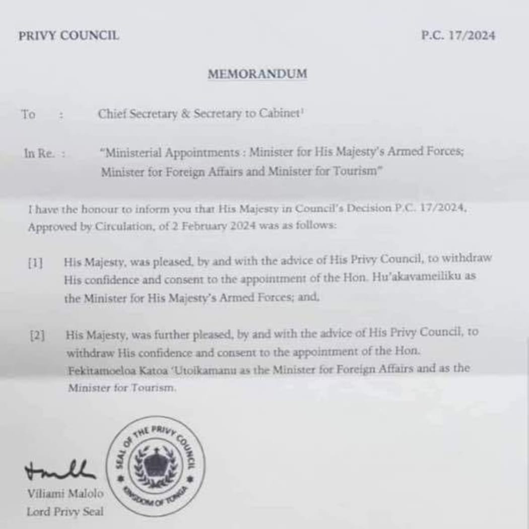 Copy of the memorandum dated 2 February.