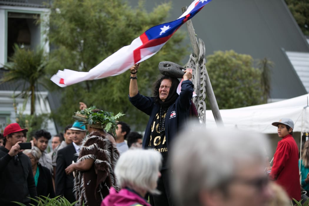 Commemorations of the New Zealand Wars in Russell today.