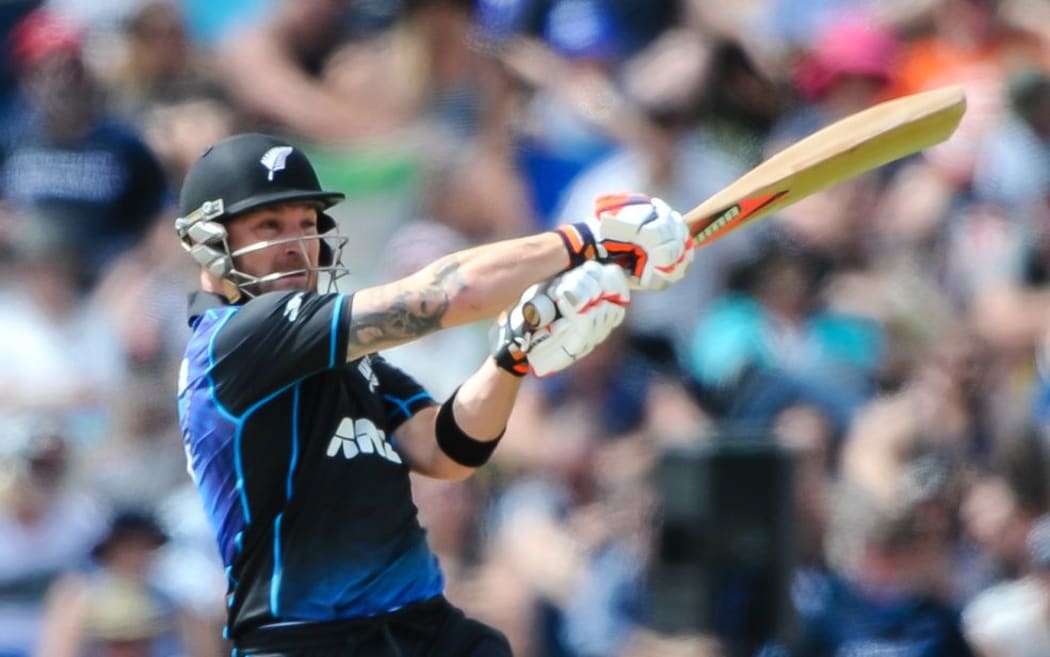 Brendon McCullum in fine form for the Black Caps against Sri Lanka, Hagley Oval, Christchurch, 26th December 2015. Copyright Photo: John Davidson / www.photosport.nz