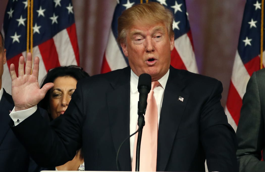 Republican presidential candidate Donald Trump