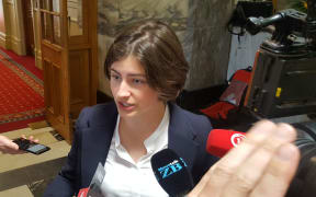 Green Party MP Chloe Swarbrick in Parliament.