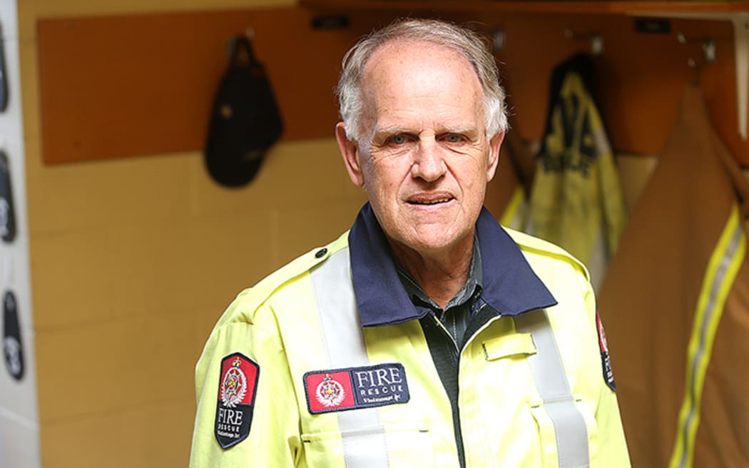 Ashburton Volunteer Fire Brigade chief fire officer Alan Burgess.