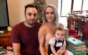 Andre Maddock with partner Nadia Jooste and their 18-month old son Lucas.