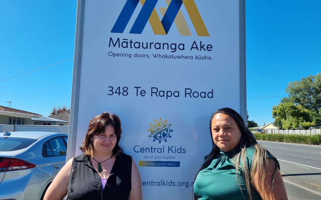 Mātauranga Ake team leader for emergency housing Marisa Swney and service manager Henrietta Cassidy.