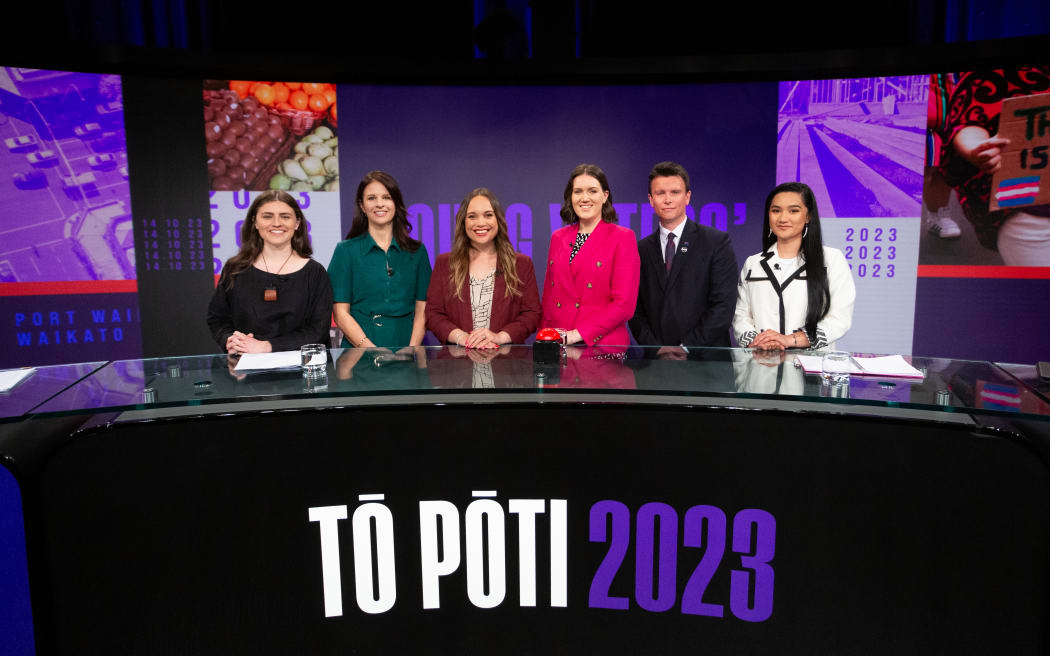 TVNZ Young Voters' Debate participants.