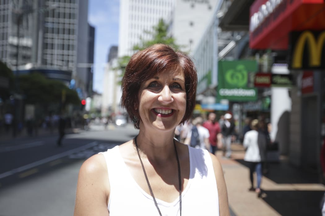 Christmas shopping in Wellington. Sue Hobbes is doing her last minute shopping.