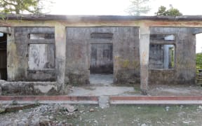 The house where the journalists were allegedly killed by Indonesian forces.