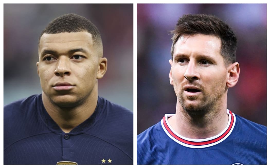 Kylian Mbappé and Lionel Messi