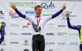 Regan Gough winner of the Tim Trial at the 2022 Elite Road Cycling National Championships in Cambridge