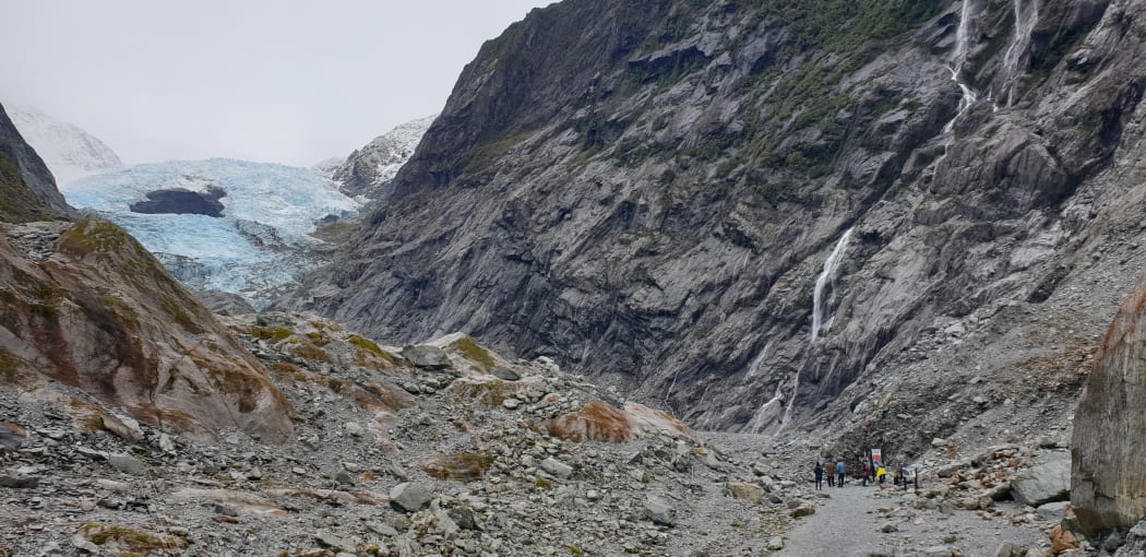 Visitors have mixed feelings about the noise of helicopters at Franz Josef Glacier.