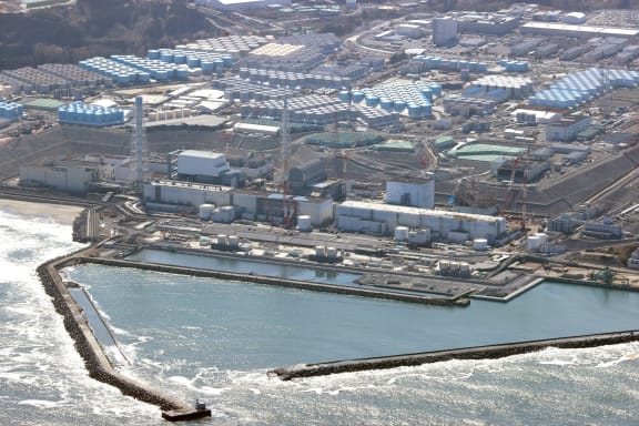 Fukushima No. 1 nuclear power plant in Okuma town pictured on 7 April, 2021.