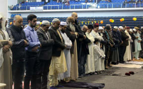 Members of the Muslim community at Eid day.