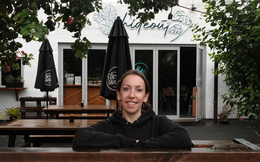 Donna Smith, owner of The Hideout restaurant, Kings Road, Paihia.
