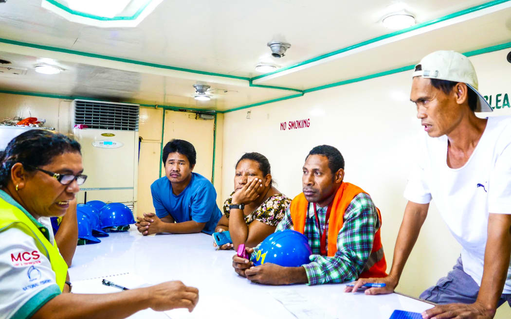 Boarding Party for Inspection in Papua New Guinea.