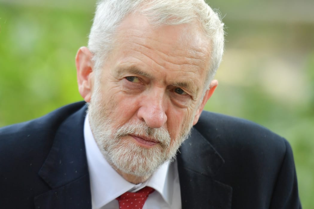Britain's opposition Labour Party leader Jeremy Corbyn is seen in central London on May 22, 2019.