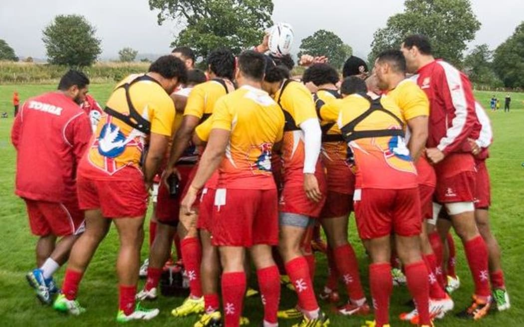 Tonga train ahead of the Rugby World Cup.