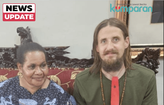 Philip Mehrtens is seen in video from Indonesian media.