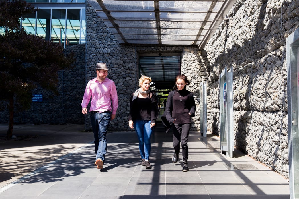 Students at the Ara Institute of Technology's Christchurch campus