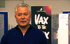 John Tamihere at Te Whānau O Waipareira's new Covid-19 vaccination clinic.