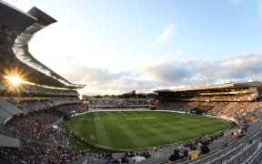 General view of Eden Park.
Pakistan tour of New Zealand. T20 Series.2nd Twenty20 international cricket match, Eden Park, Auckland, New Zealand. Thursday 25 January 2018. © Copyright Photo: Shane Wenzlick / www.Photosport.nz