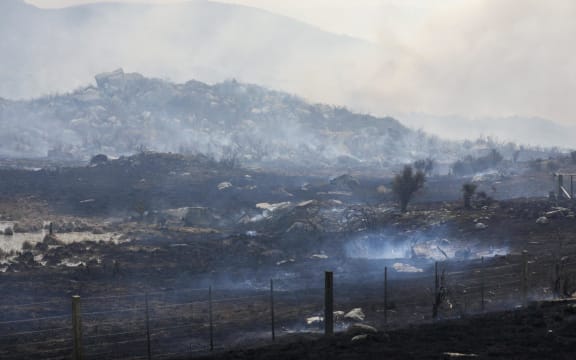 The Pukaki Downs blaze.