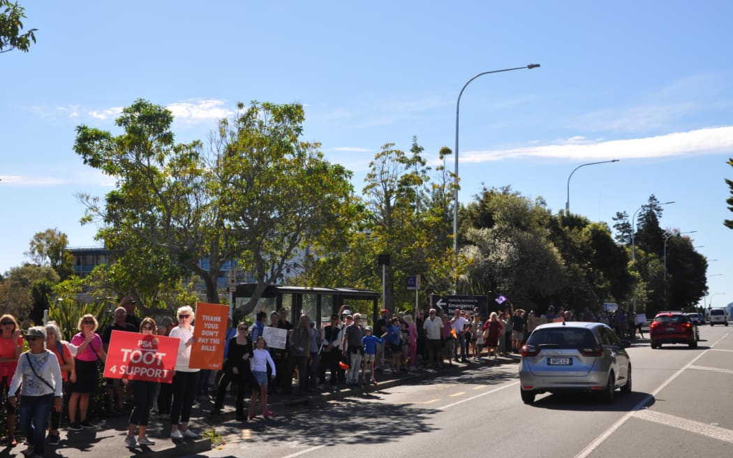 NELSON HOSPITAL PROTEST 12 April