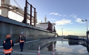 TAIC investigators visit the ship.