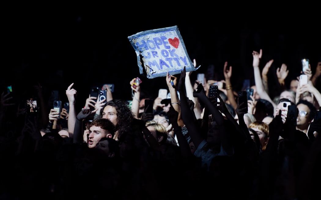 The 1975 concert in Auckland on 21 April 2023.