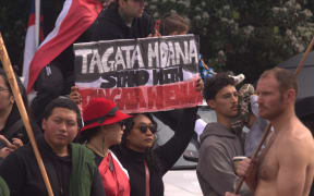 Pasifika supporting the hīkoi mō te Tiriti.