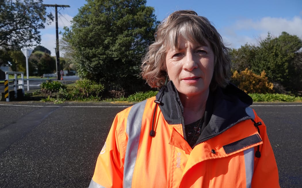 Tararua District mayor Tracey Collis says contractors are pumping water from affected streets in Pahiatua after the weekend's heavy rain.