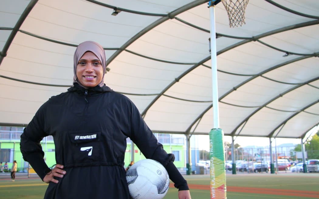 Mariam Bahar, Te Kura Māori o Ngā Tapuwae's assistant principal, is part of the women's netball team New Zealand Ferns.