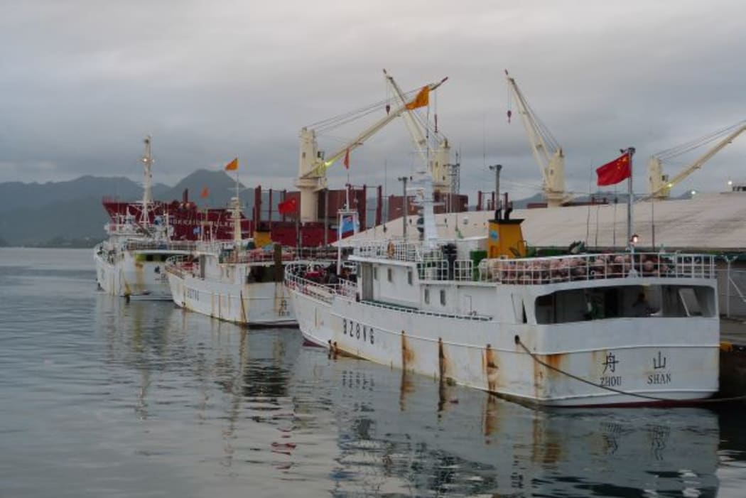 Chinese fishing boats tie up in Suva