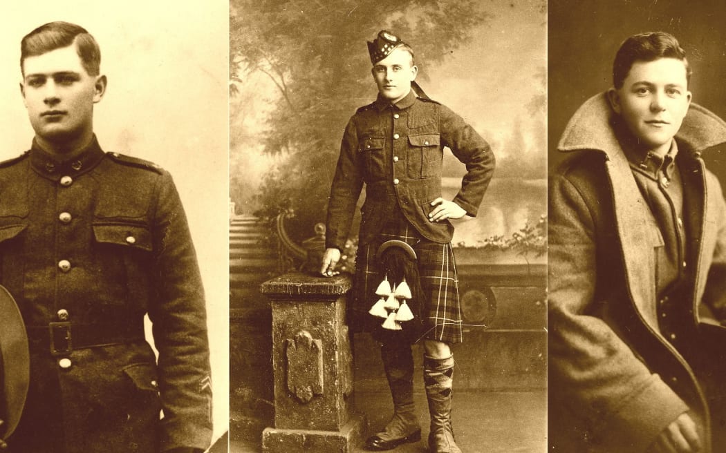 From left: Sydney Stanfield was 15; Leslie Sargeant was 18; Thomas Eltringham was 17.
