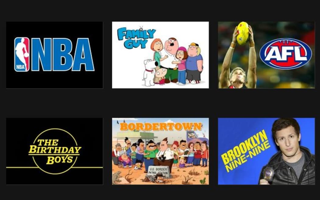 A screenshot from Duke's website shows a selection of the channel's shows.