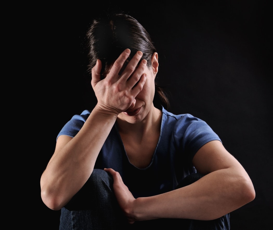 depressed woman