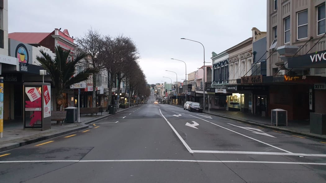 New Plymouth wakes to empty streets.