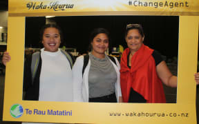 Rongomaitawhiri Ah-Ching, Mauriora Tawaroa Takiari and Mapihi Raharuhi.