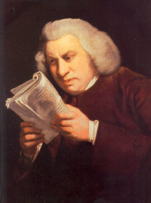 Portrait of Samuel Johnson by Joshua Reynolds