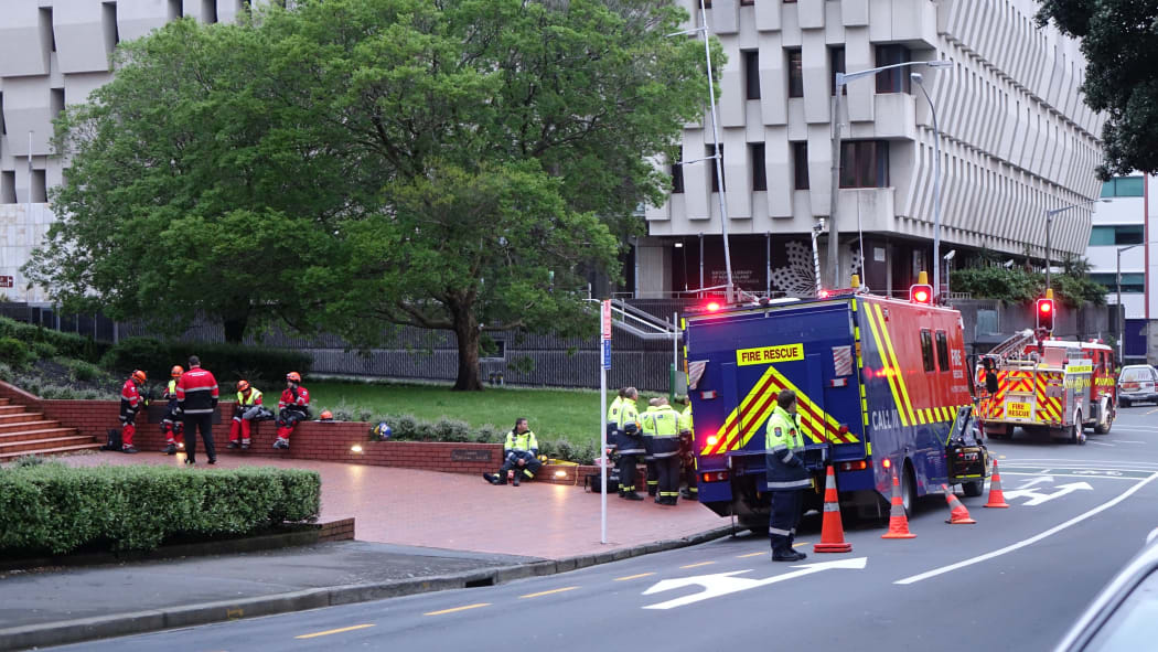 Fire and police officers were expected to be working through the night.