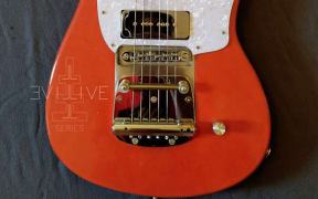 The guitar specially crafted for Andrew Wilson by TTTides Guitars.