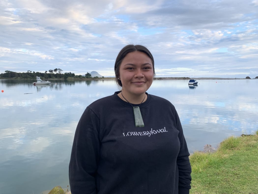 Poppy Rika recently rejected a job at White Island Tours and said she struggled to sleep since Monday's fatal eruption. She was at the cordon at Whakatāne boat ramp this morning for a karakia.